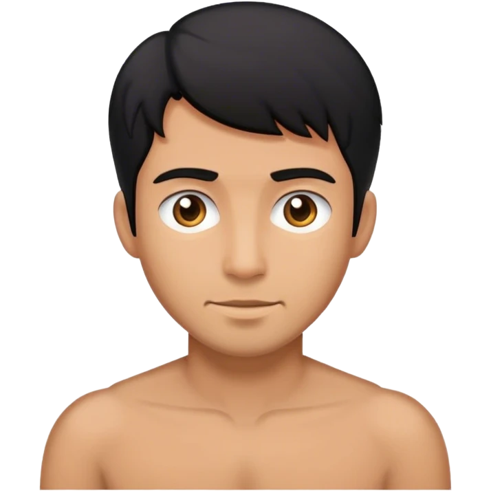 Black-haired man emoji