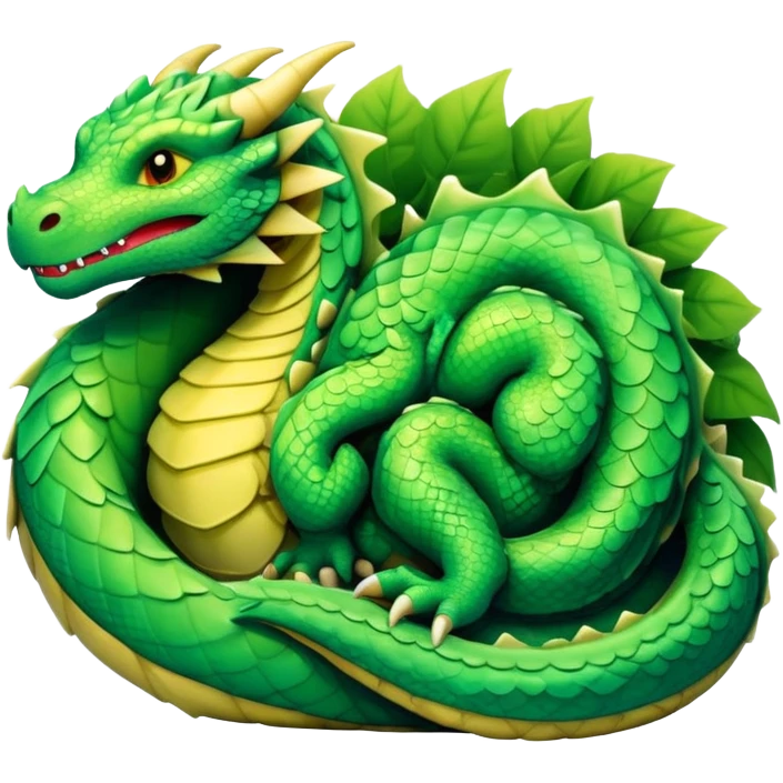 dragón durmiendo  emoji