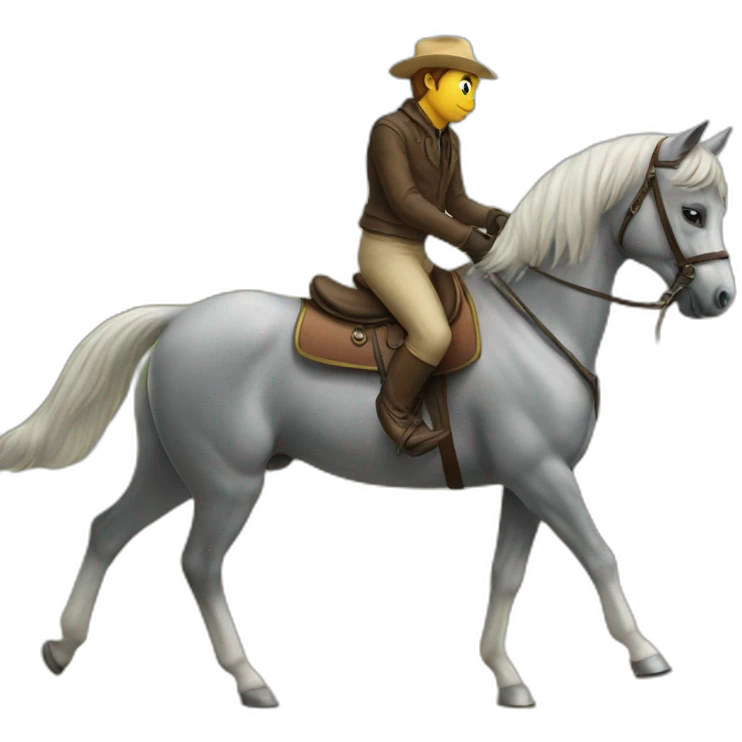 Cat on a horse emoji