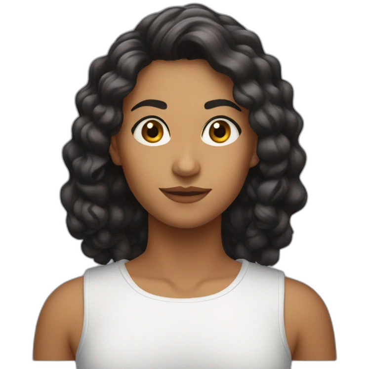 Náthaly cabelo liso emoji