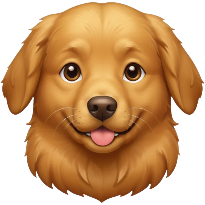 Dog golden retriever emoji