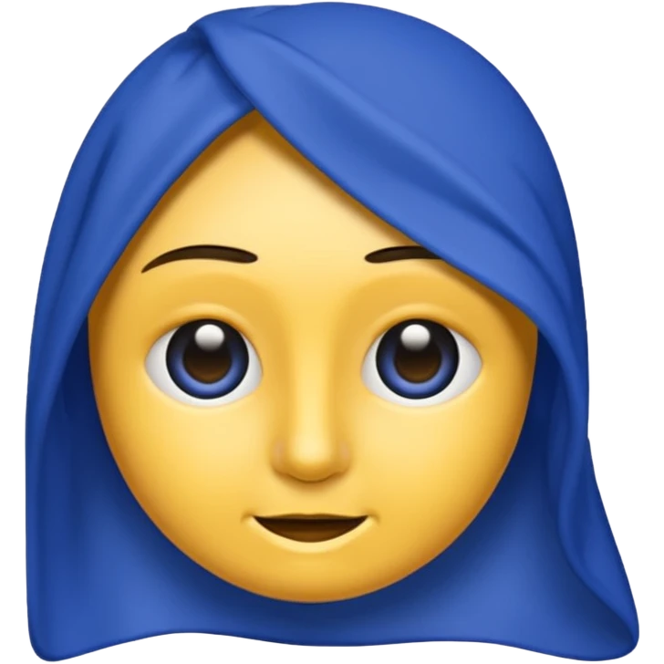 Inima mov cu trecere spre albastru si coada de drăcușor emoji