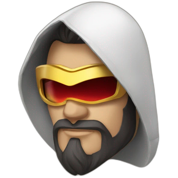 Darius Val-d’Or avec une sucette laser emoji