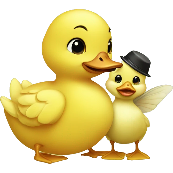 Baby duck and baby bee emoji