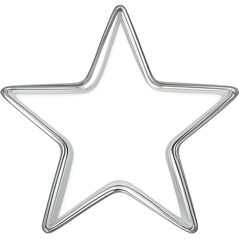 star with a glass effect emoji