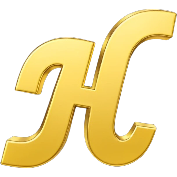 Symbole de currency en or en forme de lettre F précise, seul, 3D, brillant, style emoji simple et lisible sur fond uni. emoji