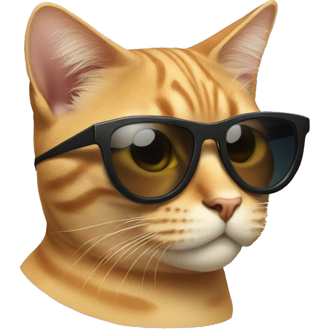 Cat with sunglasses emoji