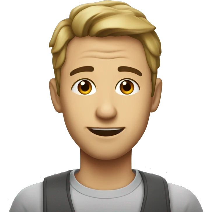 серый пудель  emoji