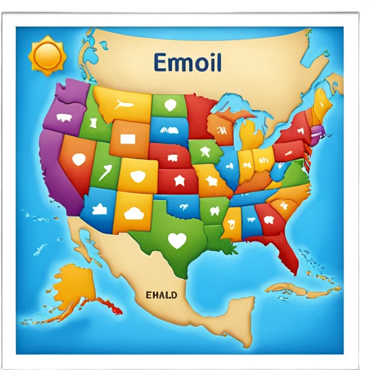 Wall map  emoji
