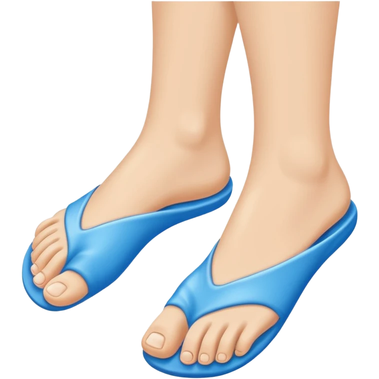 feet emoji but just entirely blue emoji