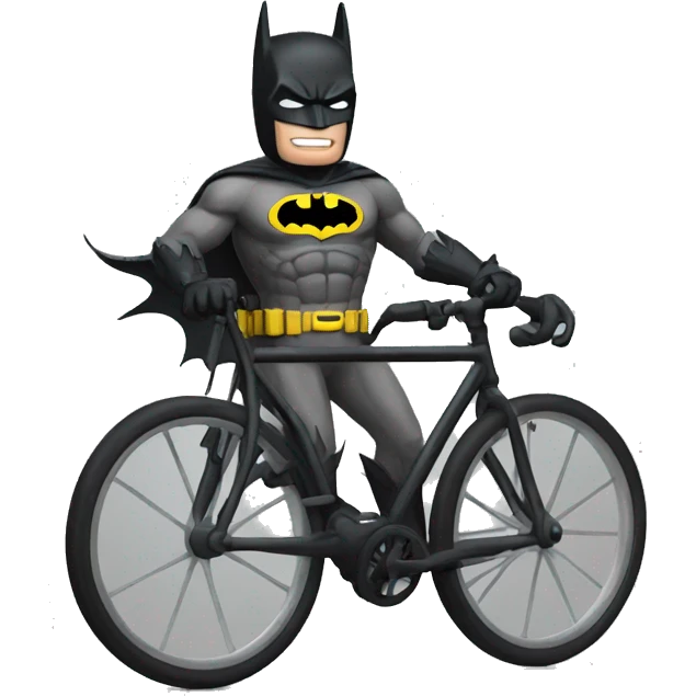 batman on a bicycle text emoji