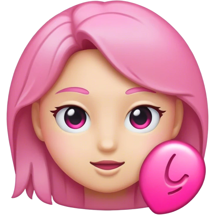 pink identification emoji