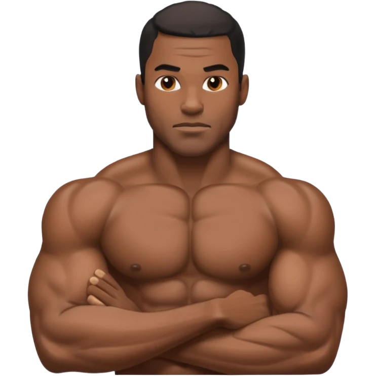 Naked black man emoji