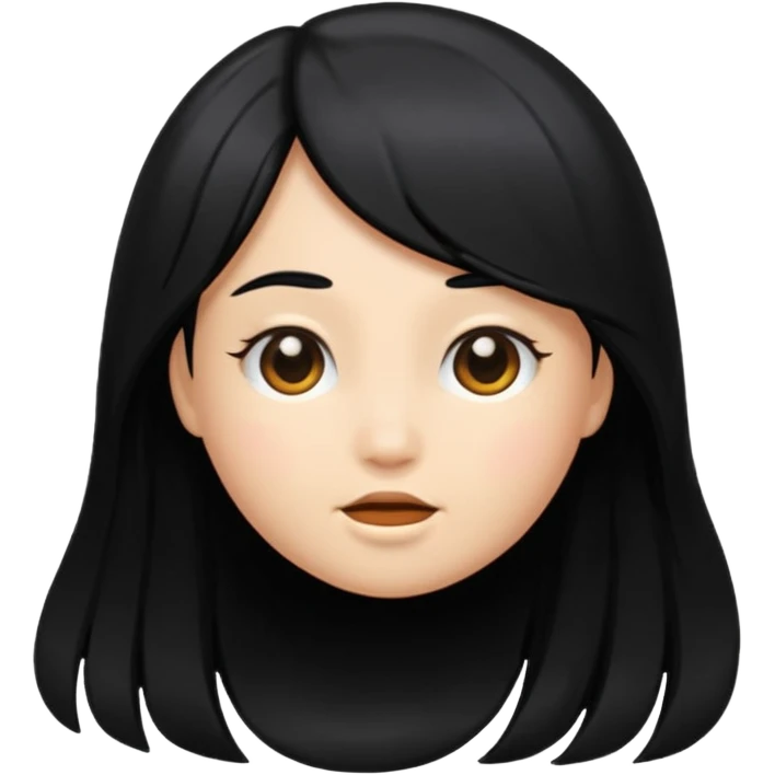 In black hair emoji