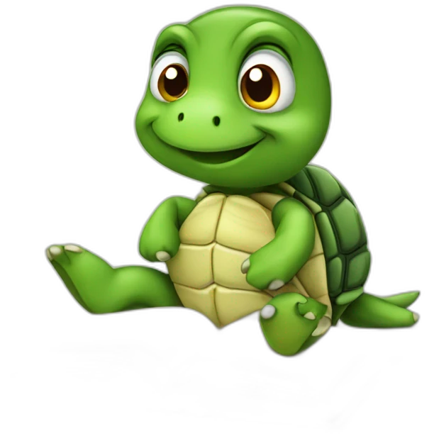Turtle while studying  emoji