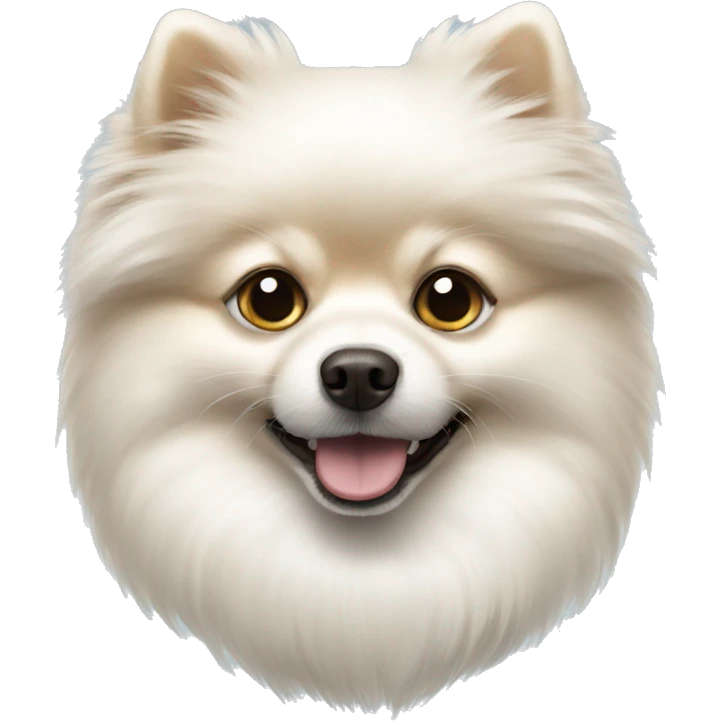 White pomeranian emoji