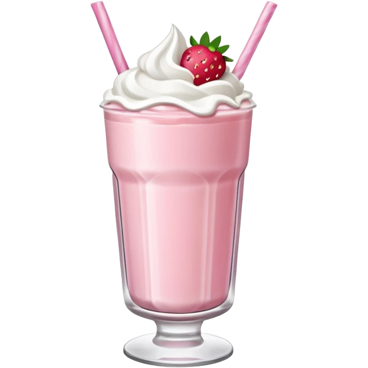 Strawberry milkshake emoji