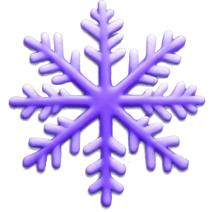 Purple snowflake  emoji