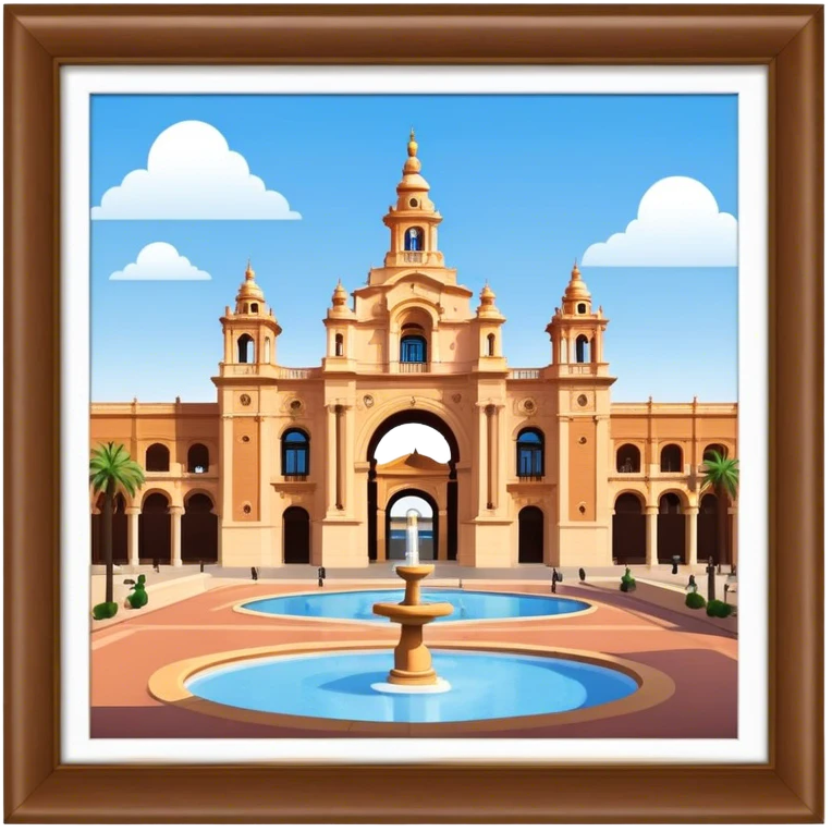 Cinematic Realistic Plaza de España Emoji  emoji