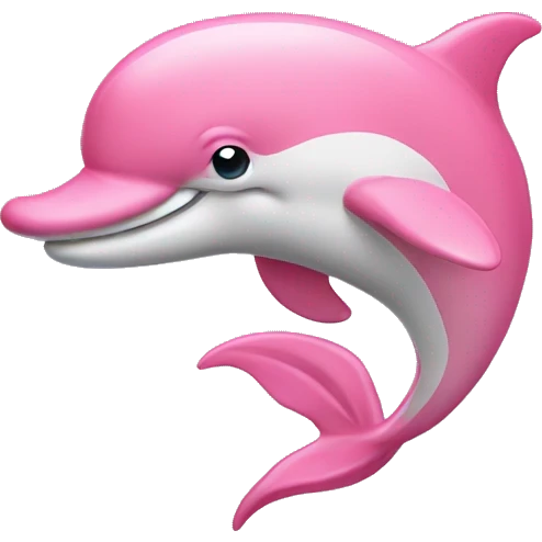 Pink dolphin emoji