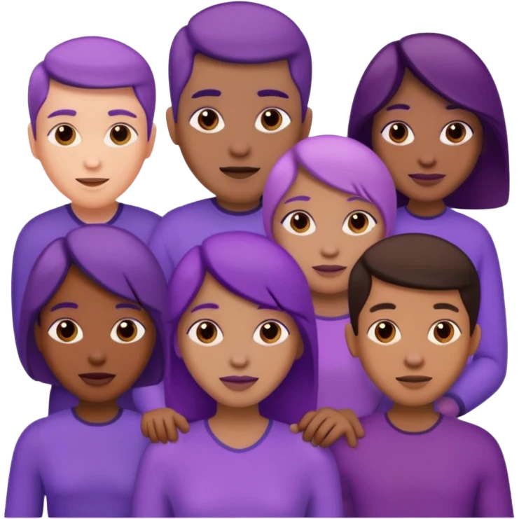 purple people group emoji