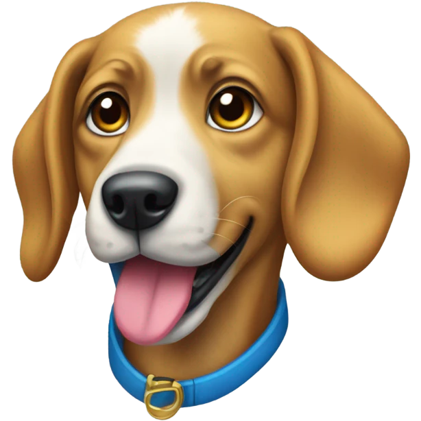 multicolor dog emoji