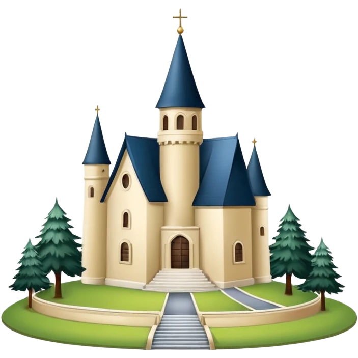 античное здание музея с тремя колоннами emoji