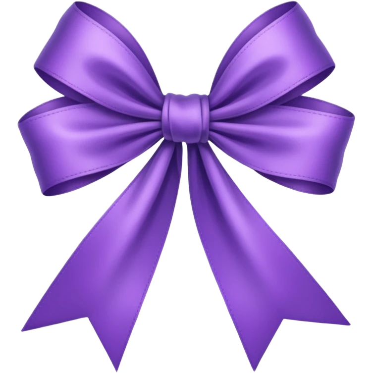 Purple ribbons for pancreatic cancer emoji