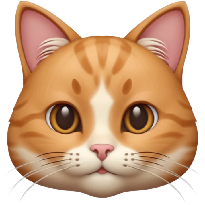 A 3D cartoon close-up of a cat’s face showing detailed whiskers, soft fur texture, warm lighting, shallow depth of field, realistic Memoji-style rendering. emoji