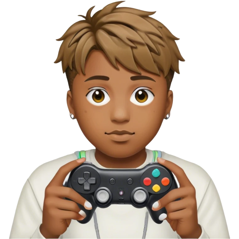 Juice WRLD with a gaming controller emoji