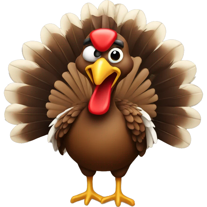 american turkey having a great time native american  emoji