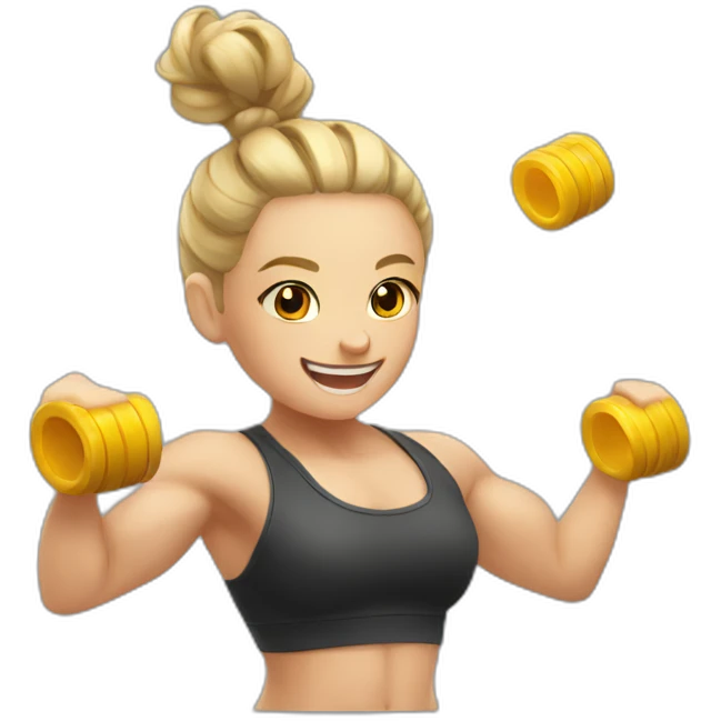 gym achievement macro emoji