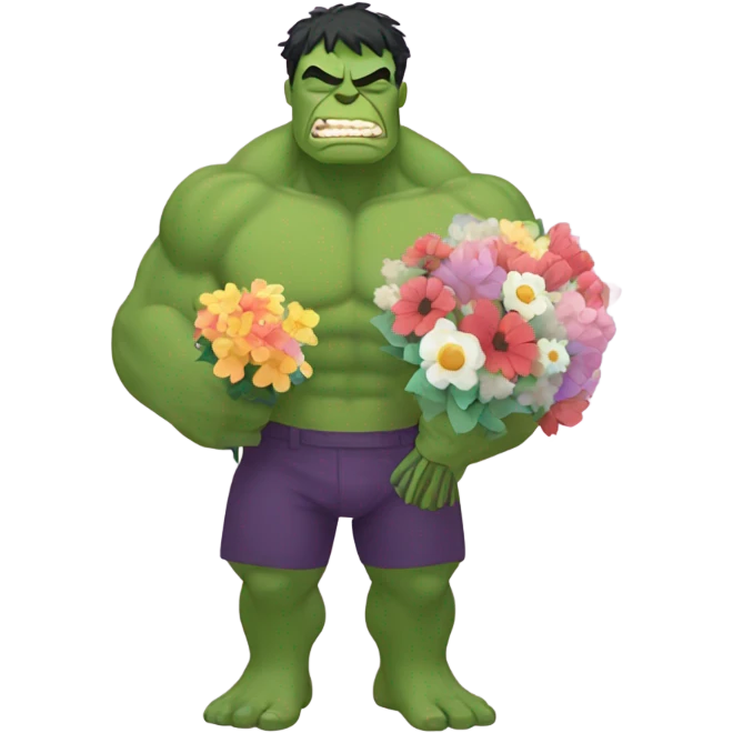 Hulk in love emoji