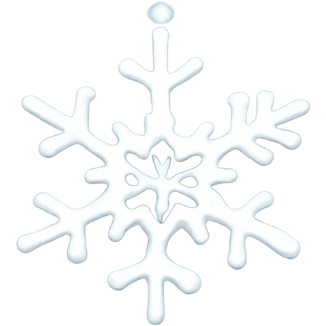Melting snowflake emoji