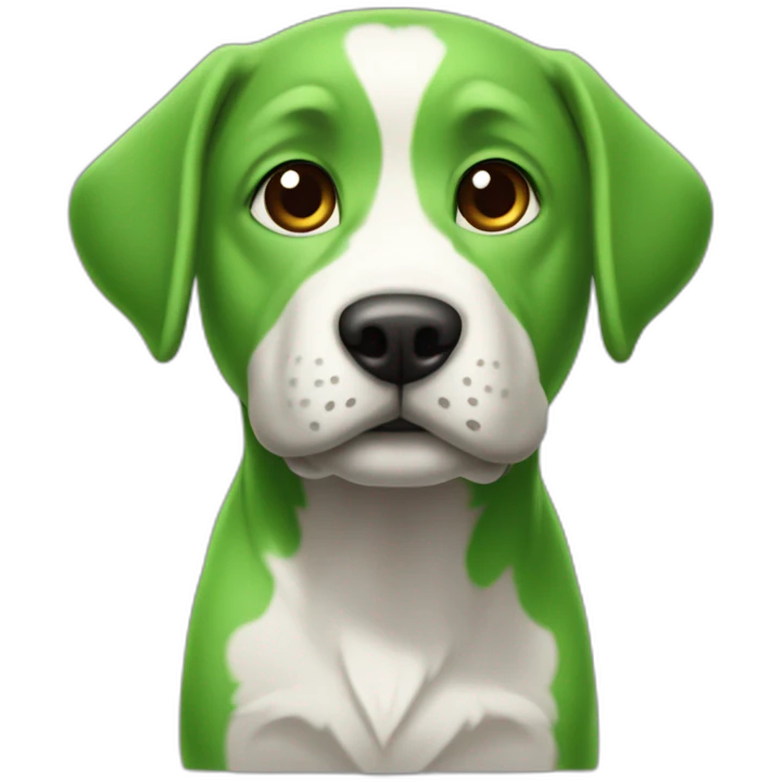emoji chien vert 64x64 emoji