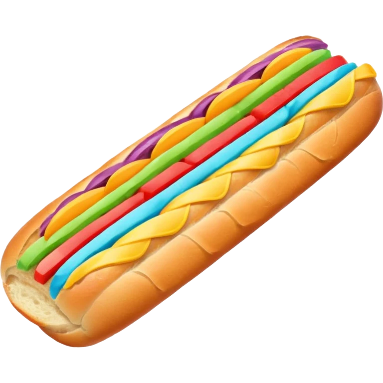 ❤🧡💛💚💙💜💗 rainbow🥖  emoji