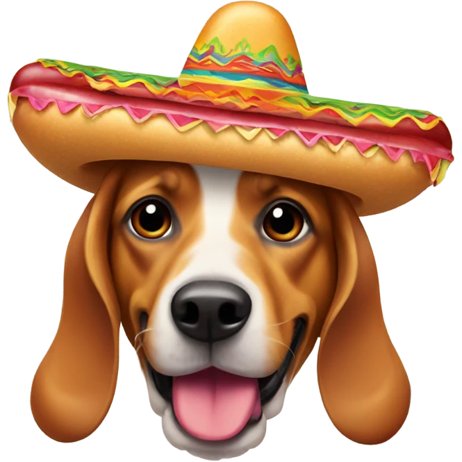 Hotdog in a sombrero emoji