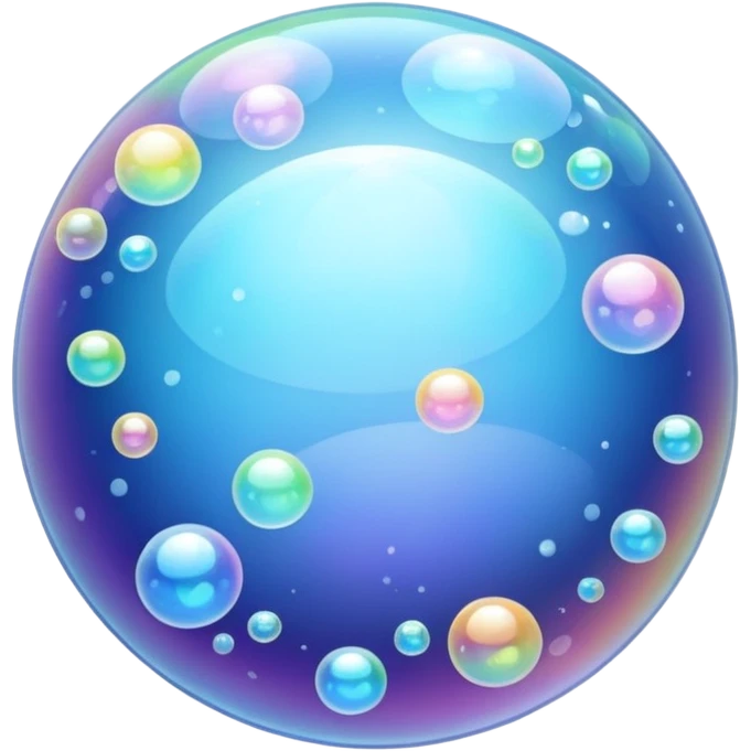 a sky with clear bubbles  emoji
