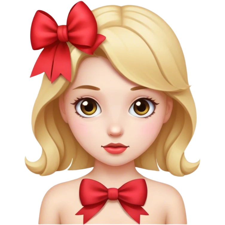 menina laço  emoji