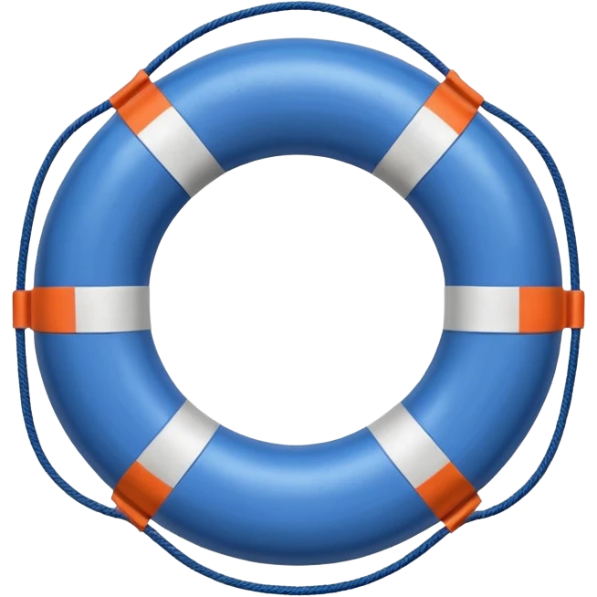 blue lifebuoy emoji