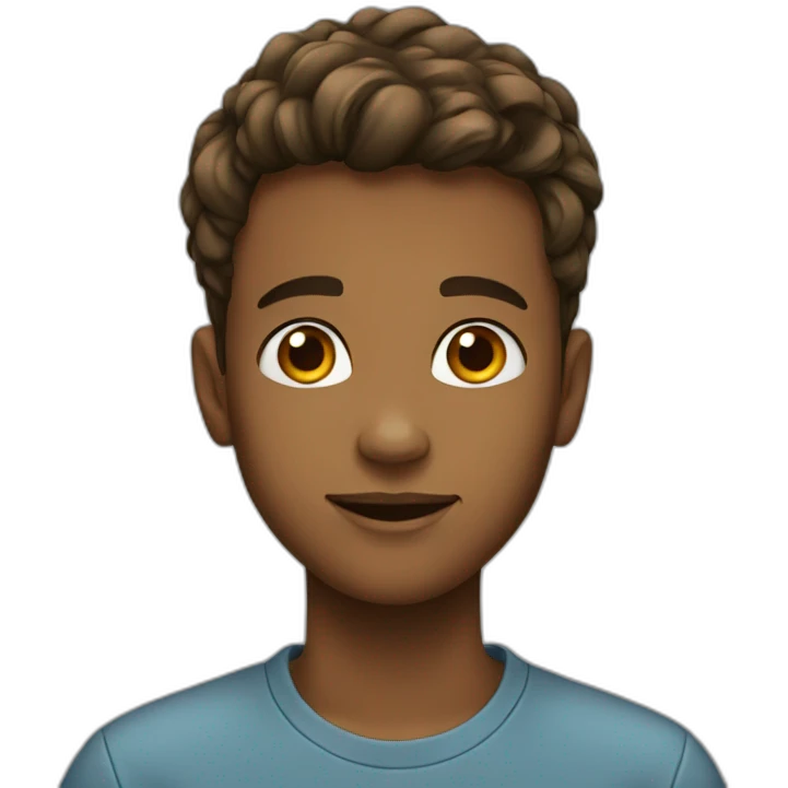 Adolescent de 15 ans beau emoji