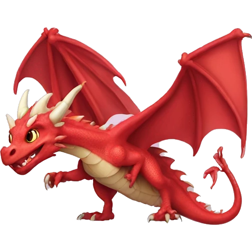 Bisous coeur dragon emoji