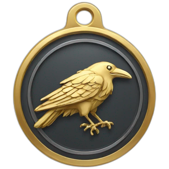 metal raven medal emoji