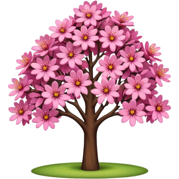 pink tree emoji