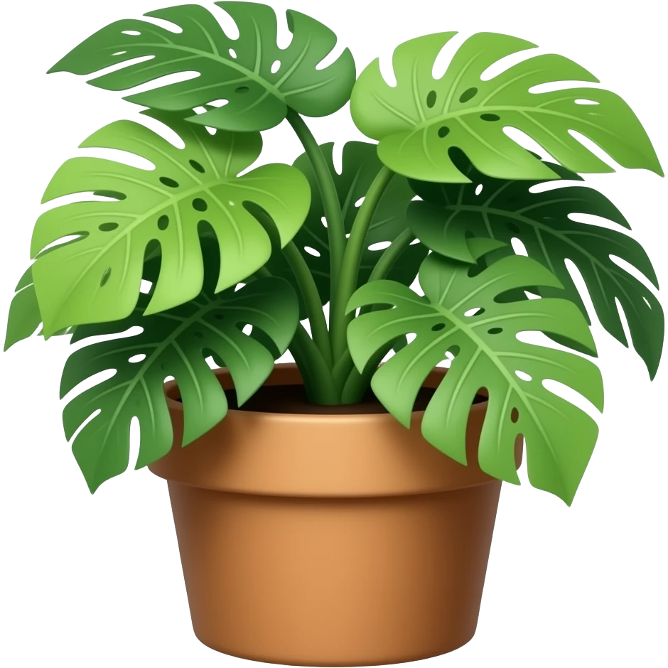 green plant  in pot emoji