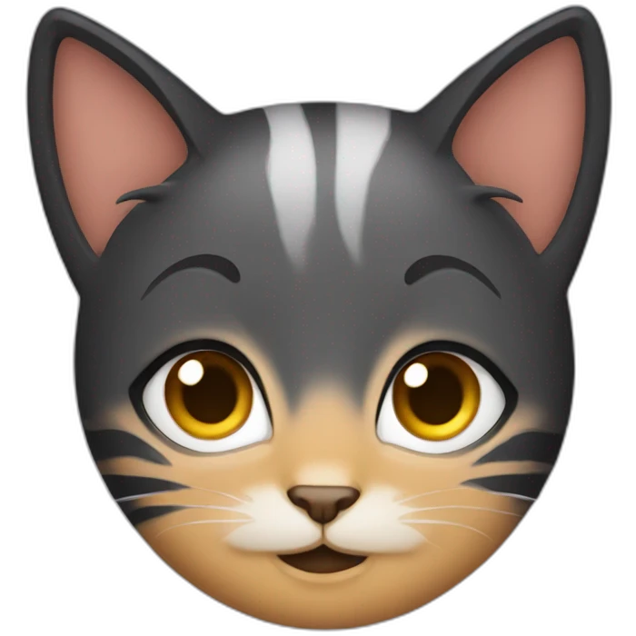 girl dressed as a cat with a smirk on her face emoji