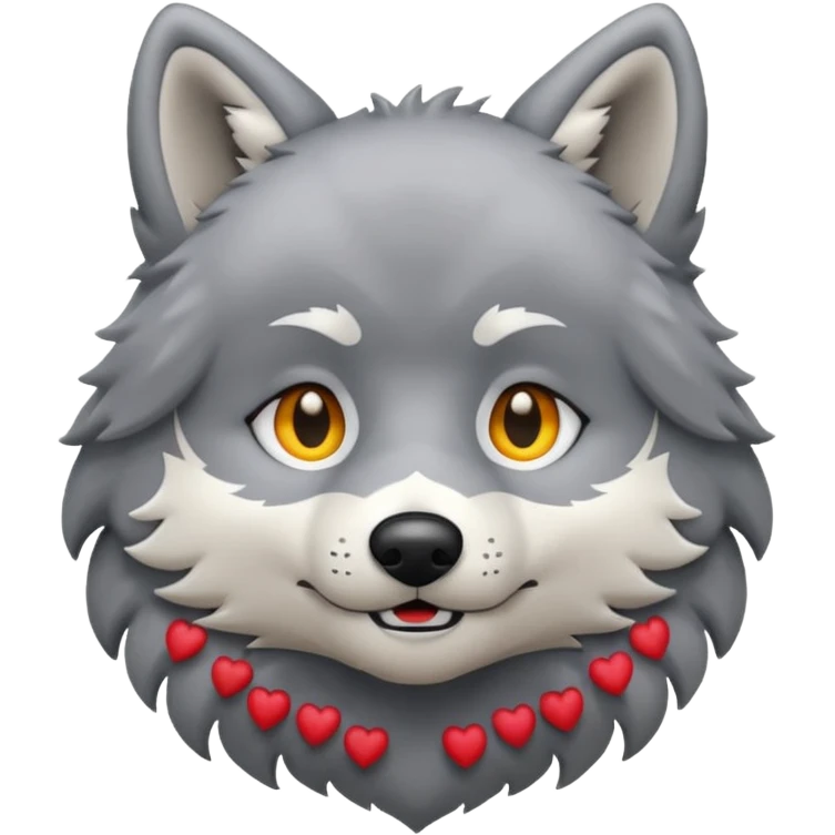 Plush wolf emoji