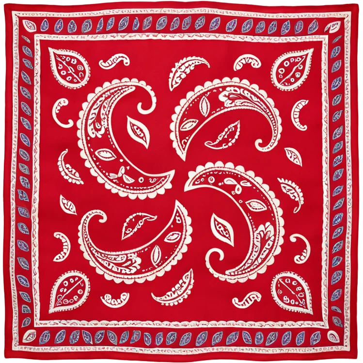 patterned bandana headscarf  emoji