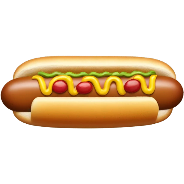 Hot dog car emoji