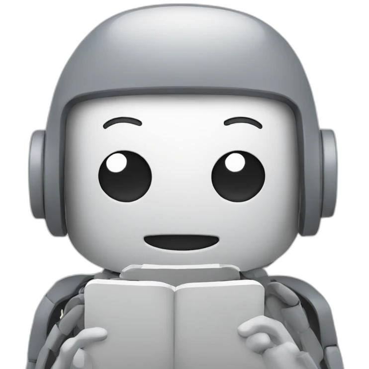 human texting with bot emoji